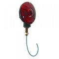 Grote Lighting STT-4- RED-DIECST SNGLFCE/CNTCT- BLACK 56052